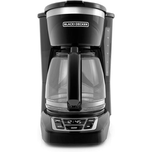  BLACK+DECKER 12-Cup Programmable Coffeemaker, Black, CM1160B