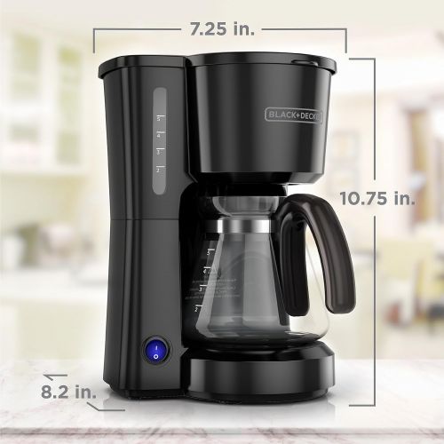  [아마존베스트]BLACK+DECKER 5-Cup Coffeemaker, Black, CM0700BZ