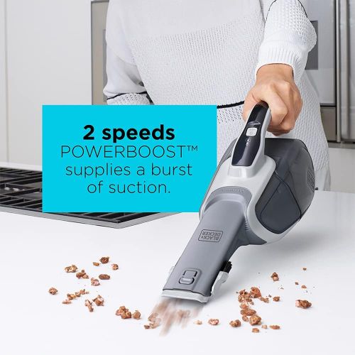  [아마존베스트]BLACK+DECKER dustbuster Handheld Vacuum, Cordless, Powder White (HHVJ315JD10)