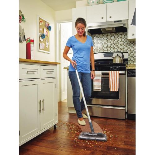  [아마존베스트]BLACK+DECKER Floor Sweeper, Gray (HFS215J01)