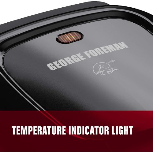  [아마존베스트]BLACK+DECKER George Foreman GR0040B 2-Serving Classic Plate Grill, Black