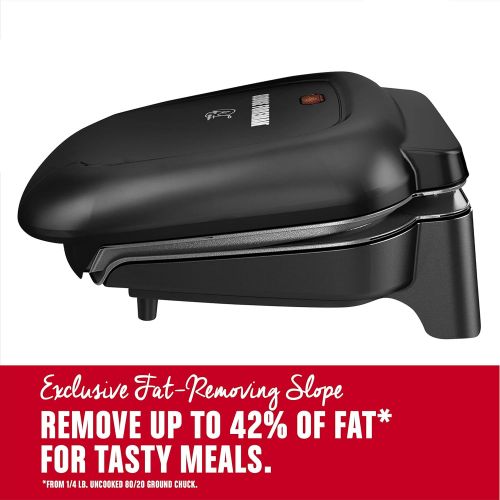  [아마존베스트]BLACK+DECKER George Foreman GR0040B 2-Serving Classic Plate Grill, Black