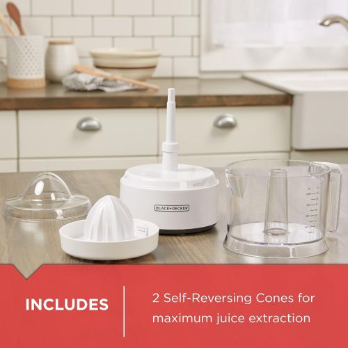  [아마존베스트]BLACK+DECKER 32oz Citrus Juicer, White, CJ650W,Small