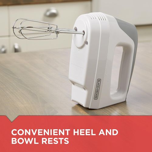  [아마존베스트]BLACK+DECKER Lightweight Hand Mixer, White, MX1500W