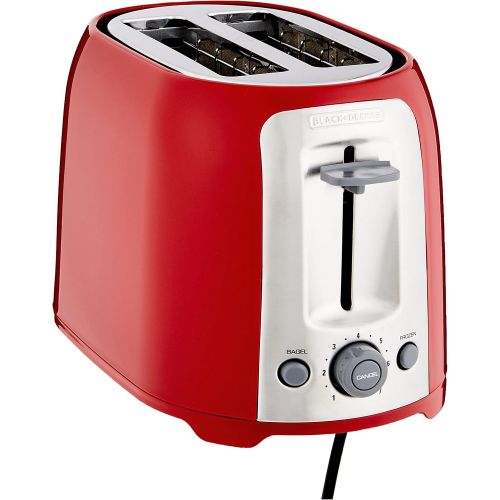  [아마존베스트]BLACK+DECKER 2-Slice Toaster, Red, TR1278RM