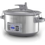 [아마존베스트]BLACK+DECKER SCD7007SSD 7-Quart Digital Slow Cooker with Temperature Probe + Precision Sous-Vide, Capacity, Stainless Steel