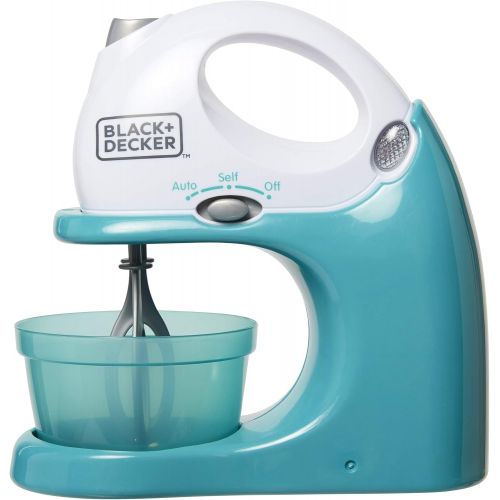  BLACK+DECKER Junior Hand Mixer Role Play Pretend Kitchen Appliance for Kids with Realistic Action, Light and Sound - Plus Mixing Bowl and Two Mixing Modes for Imaginary Cooking Fun