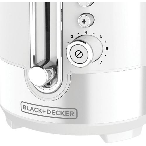  BLACK+DECKER TR2200WSD 2 Slice Toaster with extra wide slots, Medium, White