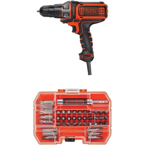  [아마존베스트]BLACK+DECKER BDEDMT Matrix AC Drill/Driver with BLACK+DECKER BDA42SD 42-Piece Standard Screwdriver Bit Set