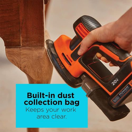  [아마존베스트]BLACK+DECKER 20V MAX Sheet Sander (BDCMS20C)