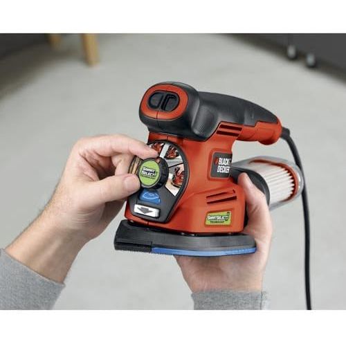  [아마존베스트]BLACK+DECKER Random Orbit Sander with Smart Select (MS2000)