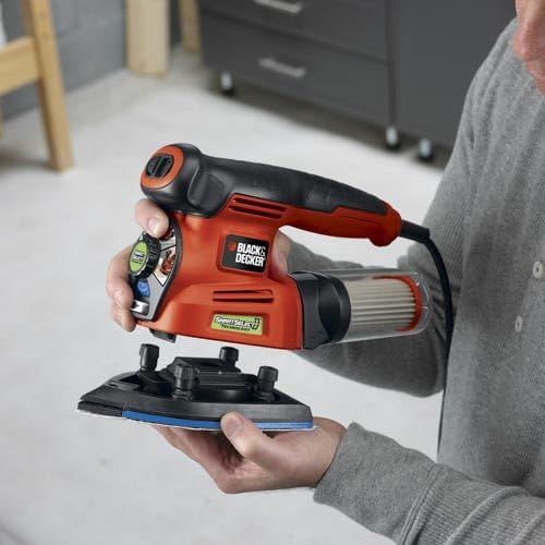  [아마존베스트]BLACK+DECKER Random Orbit Sander with Smart Select (MS2000)