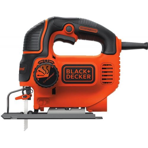  [아마존베스트]BLACK+DECKER Jig Saw, Smart Select, 5.0-Amp with IRWIN QUICK-GRIP Clamps, One-Handed, Mini Bar, 6-Inch, 4-Pack (BDEJS600C & 1964758)