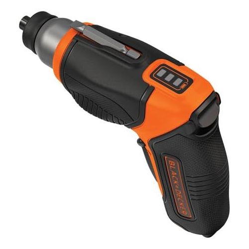  [아마존베스트]BLACK+DECKER 4V MAX Cordless Screwdriver, Rechargeable with Screwdriver Bit Set, 42-Piece (BDCS40BI & BDA42SD)