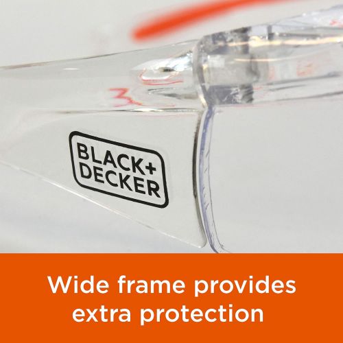 BLACK+DECKER Mouse Detail Sander with Lightweight Safety Eyewear, Clear lens (BDEMS600 & BD250-1C)