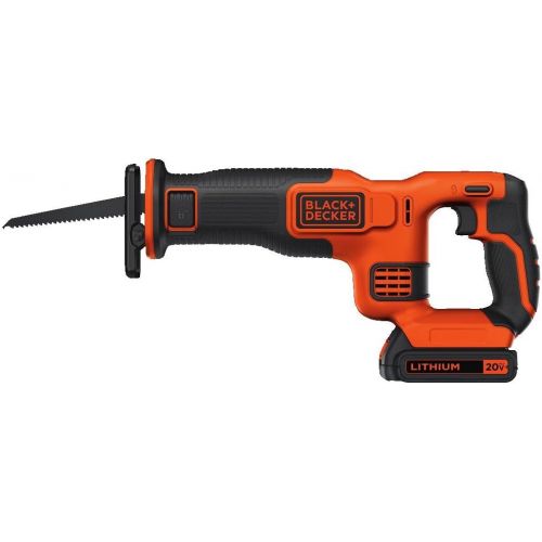  BLACK+DECKER 20V MAX Reciprocating Saw with Extra 4-Ah Lithium Ion Battery Pack (BDCR20C & LB2X4020)