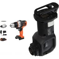 BLACK+DECKER 20V MAX Matrix Cordless Drill Combo Kit, 2-Tool with Reciprocating Saw Accessory (BDCDMT120IA & BDCMTRS)