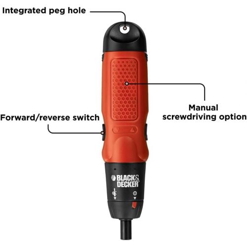  BLACK+DECKER Cordless Screwdriver (AS6NG)