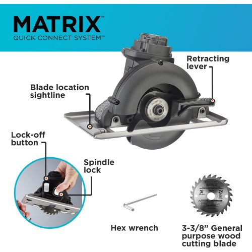  Black & Decker BDCDMT1206KITC Matrix 6 Tool Combo Kit with BDCMTTS Matrix Trim Saw Attachment