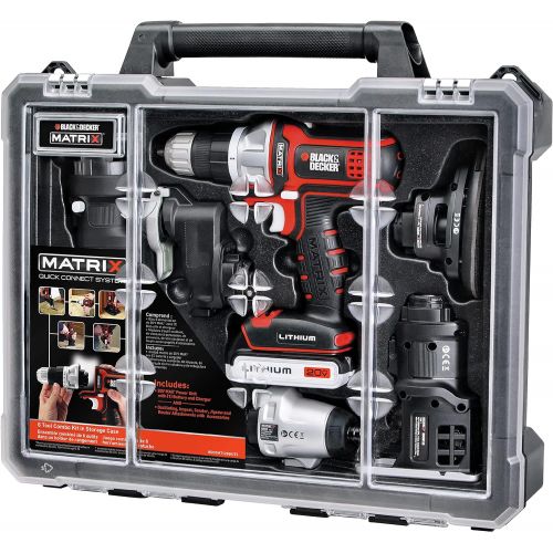  Black & Decker BDCDMT1206KITC Matrix 6 Tool Combo Kit with BDCMTTS Matrix Trim Saw Attachment