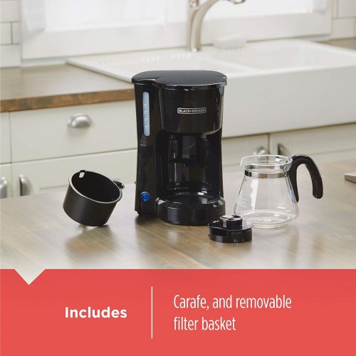  [아마존베스트]BLACK+DECKER CM0700B 5-Cup Coffee Maker, Compact Design