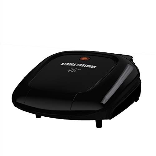  [아마존베스트]BLACK+DECKER George Foreman GR0040B 2-Serving Classic Plate Grill, Black