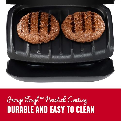  [아마존베스트]BLACK+DECKER George Foreman GR0040B 2-Serving Classic Plate Grill, Black