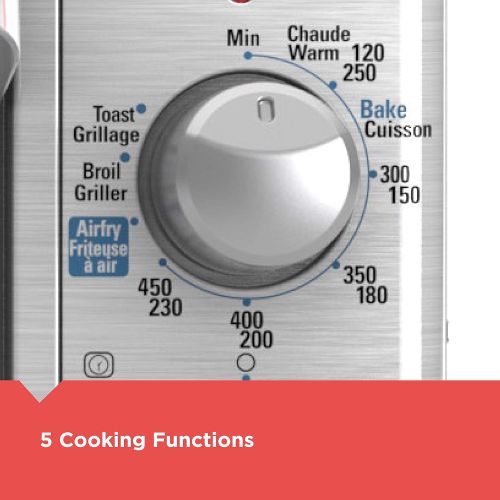  [아마존베스트]Black+Decker TO3265XSSD Extra Wide Crisp ‘N Bake Air Fry Toaster Oven, Silver, Fits 9 x 13 Pan