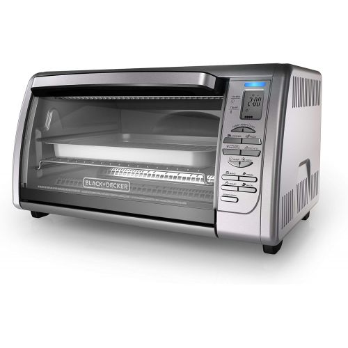  [아마존베스트]BLACK+DECKER Countertop Convection Toaster Oven, Silver, CTO6335S