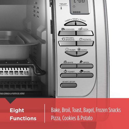  [아마존베스트]BLACK+DECKER Countertop Convection Toaster Oven, Silver, CTO6335S
