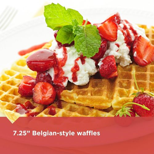  [아마존베스트]BLACK+DECKER Belgian Waffle Maker, Stainless Steel, WMB500