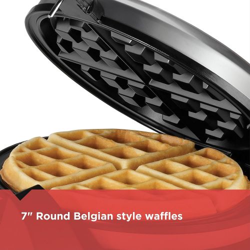  [아마존베스트]BLACK+DECKER Flip Waffle Maker, Silver, WM1404S