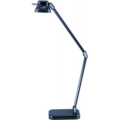  BLACK+DECKER PureOptics Elate Dual Arm 5W Flicker-Free Natural Daylight LED Desk Lamp with USB Charging Port, 2 Dimming Levels (263 Lumens), Black (LED5NOV-BLK)