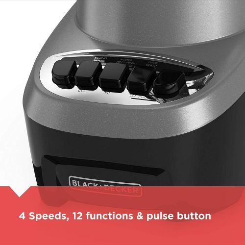  BLACK+DECKER BLACK + DECKER PowerCrush Multi-Function Blender 700 watts with Quadpro blades