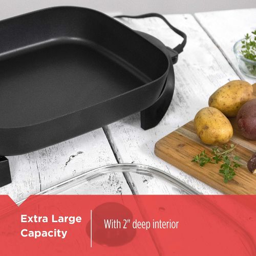  BLACK+DECKER Black & Decker SK1215BC Family Sized Electric Skillet, Black