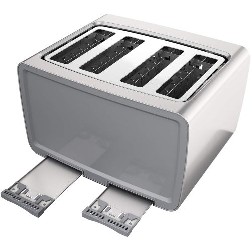 스펙트럼 ApplicaSpectrum Brands APPLICASPECTRUM BRANDS TR4900SSD Black & Decker Stainless Steel 4 Slice Toaster, Medium, Silver