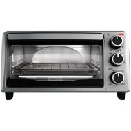 BLACK+DECKER 4-Slice Toaster Oven, Stainless Steel, TO1303SB