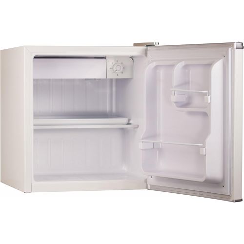  BLACK+DECKER BCRK17W Compact Refrigerator Energy Star Single Door Mini Fridge with Freezer, 1.7 Cubic Ft., White