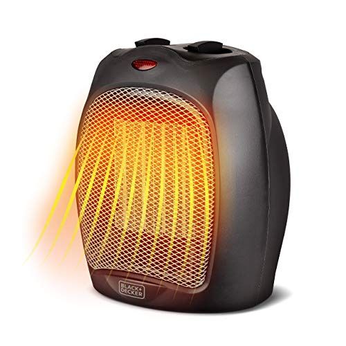  BLACK+DECKER Desktop Ceramic Electric Space Heater for Indoor Use, 1500W, Small