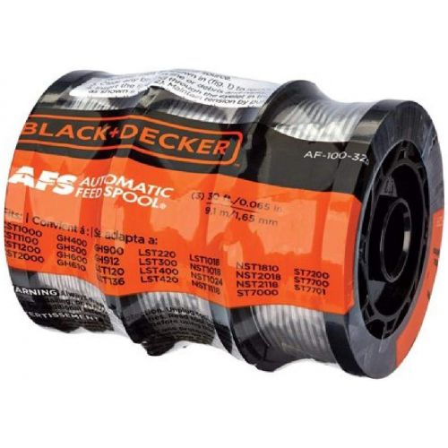  BLACK+DECKER Trimmer Line, 30-Foot, 0.065-Inch, 3-Pack (AF1003ZP)