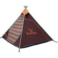 BLACKDEER Teepee Tent Sleeps 4 Person Perfect for Camping for Family and Friends 4 Season Waterproof Design with Fast Easy Set Up Great for Festivals, Beach, and Outdoor Events