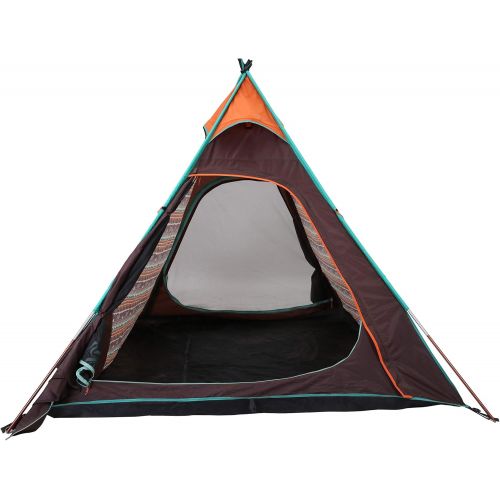  BLACKDEER Teepee Tent Sleeps 4 Person Perfect for Camping for Family and Friends 4 Season Waterproof Design with Fast Easy Set Up Great for Festivals, Beach, and Outdoor Events