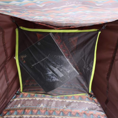  BLACKDEER Teepee Tent Sleeps 4 Person Perfect for Camping for Family and Friends 4 Season Waterproof Design with Fast Easy Set Up Great for Festivals, Beach, and Outdoor Events