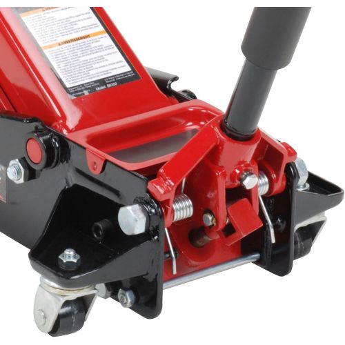  Blackhawk B6350 Black/Red Fast Lift Service Jack - 3.5 Ton Capacity