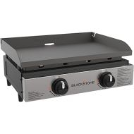 Blackstone 1666 22” Tabletop Griddle with Stainless Steel Faceplate, Powder Coated Steel, Black
