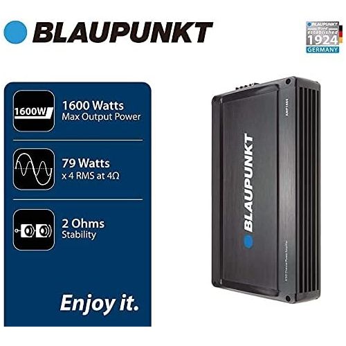  [아마존베스트]Blaupunkt 1600W 4-Channel, Full-Range Amplifier AMP1604