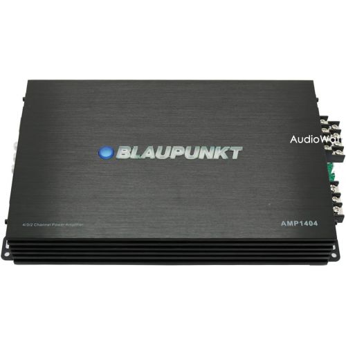  Blaupunkt AMP1404 Car Audio 4-Channel Amp Amplifier 1500 Watts Max Peak Power with Gravity Magnet Phone Holder Bundle