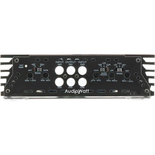  Blaupunkt AMP1404 Car Audio 4-Channel Amp Amplifier 1500 Watts Max Peak Power with Gravity Magnet Phone Holder Bundle