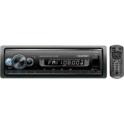  BLAUPUNKT Irvine70 Multimedia Car Stereo - Single DIN LCD Display with Bluetooth Streaming, Hands-Free Calling, MP3/USB Front Aux, AM/FM Receiver - Detachable Faceplate