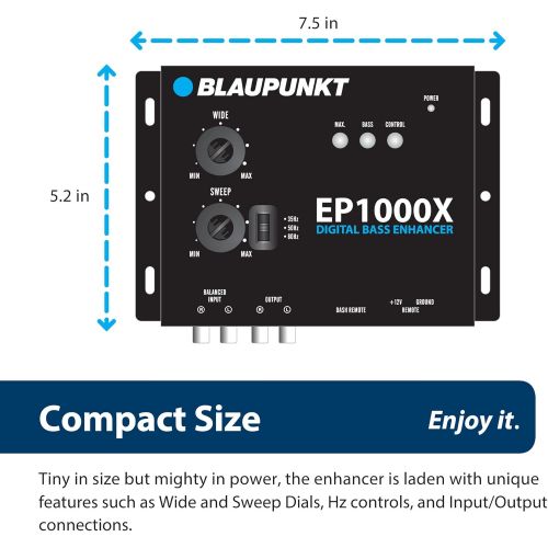  Blaupunkt EP1000X Digital Bass Enhancer Bass Note Restorer